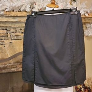 NWOT/ Ann Taylor Black A Line Cotton Skirt